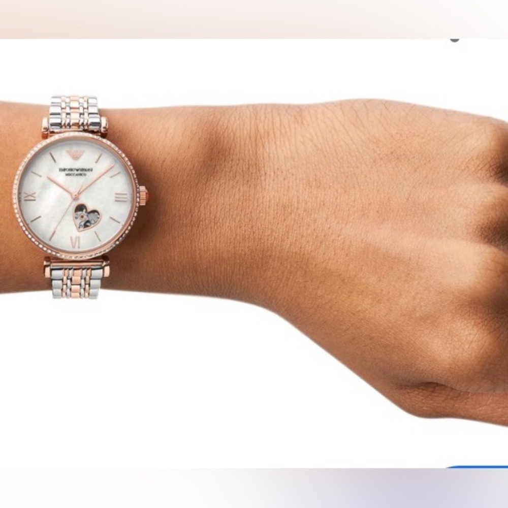 Emporio Armani Gianni T-Bar Watch Open Heart ♥️ Automatic Movement